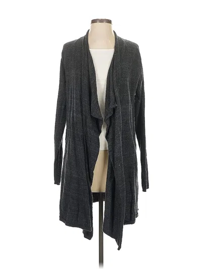Pre-owned Zenana Cardigan Sweater In Gray