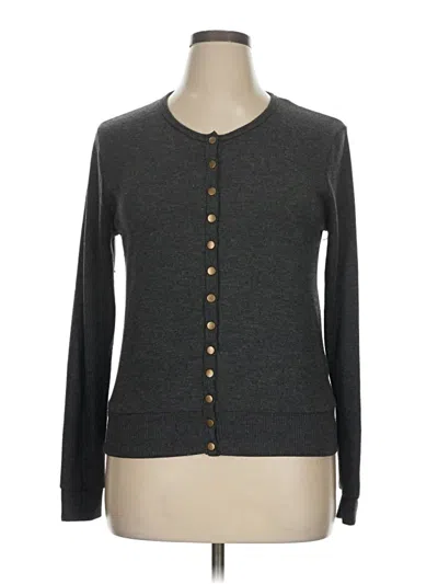 Pre-owned Zenana Cardigan Sweater In Gray