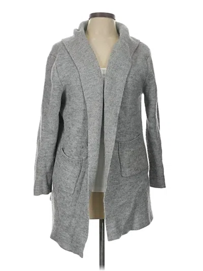 Pre-owned Zenana Cardigan Sweater In Gray