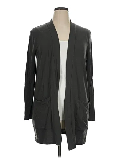 Pre-owned Zenana Cardigan Sweater In Gray