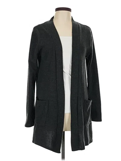 Pre-owned Zenana Cardigan Sweater In Gray