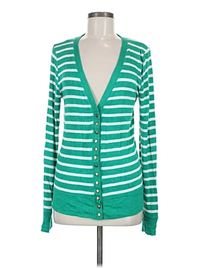 Pre-owned Zenana Cardigan Sweater In Green