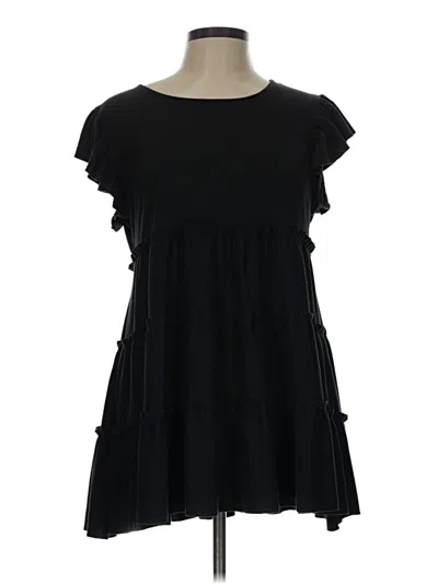 Pre-owned Zenana Casual Dress In Black