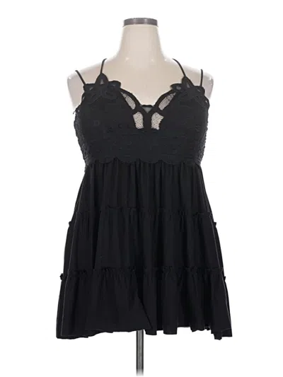 Pre-owned Zenana Casual Dress In Black