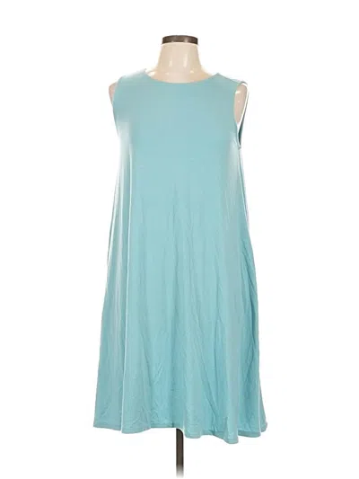 Pre-owned Zenana Casual Dress In Blue