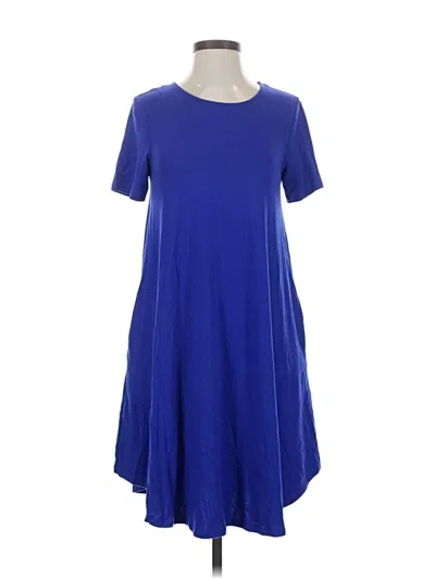 Pre-owned Zenana Casual Dress In Blue