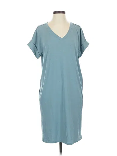 Pre-owned Zenana Casual Dress In Blue