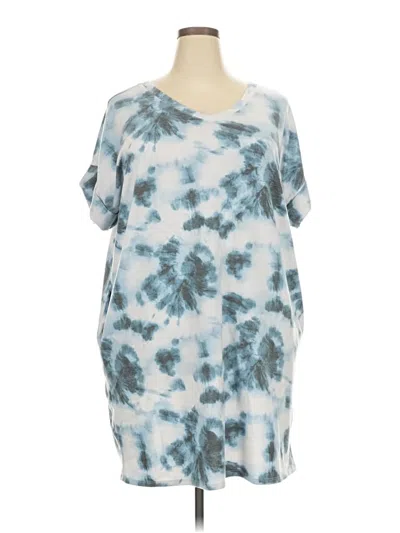 Pre-owned Zenana Casual Dress In Blue