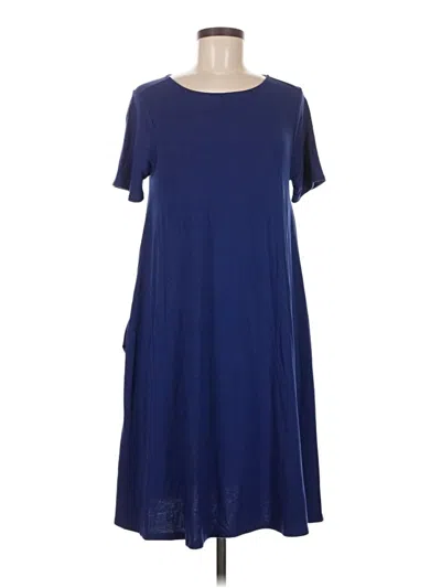 Pre-owned Zenana Casual Dress In Blue