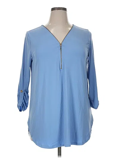 Pre-owned Zenana Casual Dress In Blue