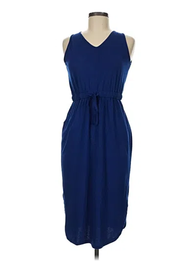 Pre-owned Zenana Casual Dress In Blue