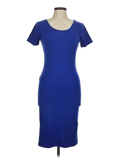 Pre-owned Zenana Casual Dress In Blue
