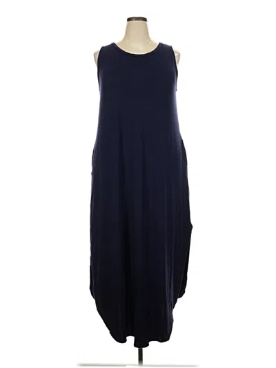 Pre-owned Zenana Casual Dress In Blue