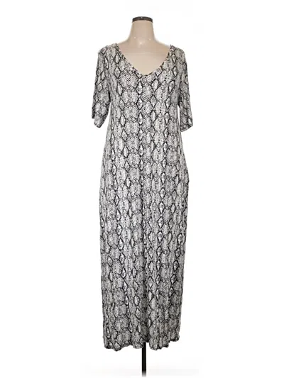 Pre-owned Zenana Casual Dress In Gray