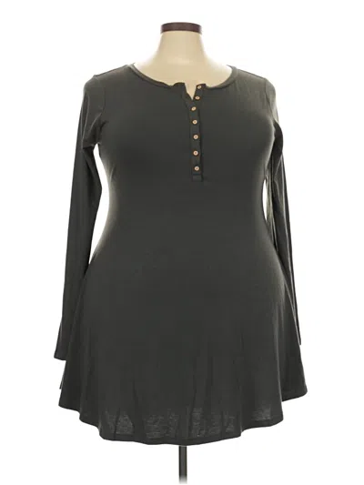 Pre-owned Zenana Casual Dress In Gray