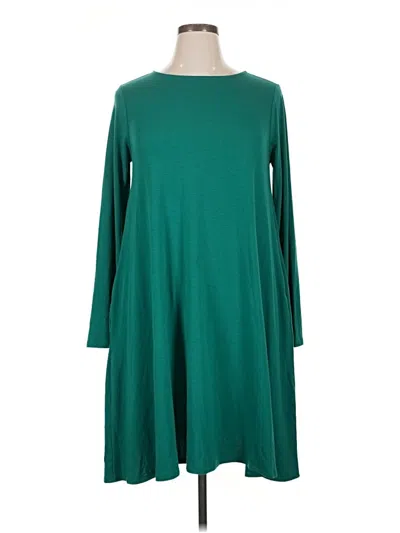 Pre-owned Zenana Casual Dress In Green