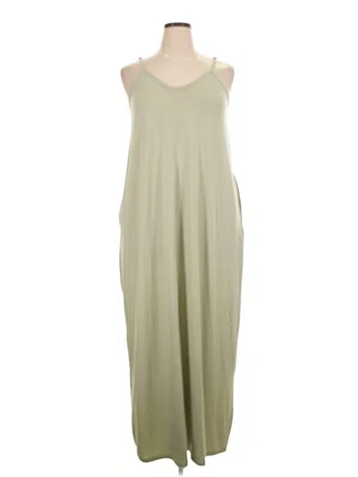 Pre-owned Zenana Casual Dress In Green