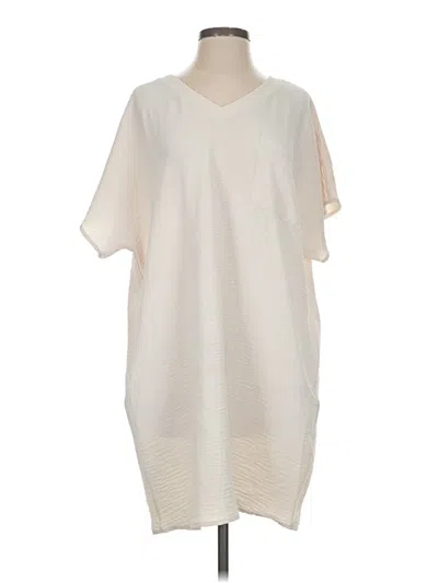 Pre-owned Zenana Casual Dress In Ivory