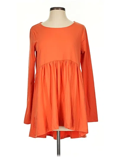 Pre-owned Zenana Casual Dress In Orange