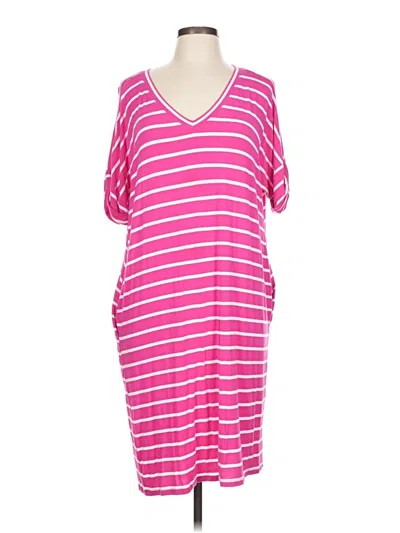 Pre-owned Zenana Casual Dress In Pink