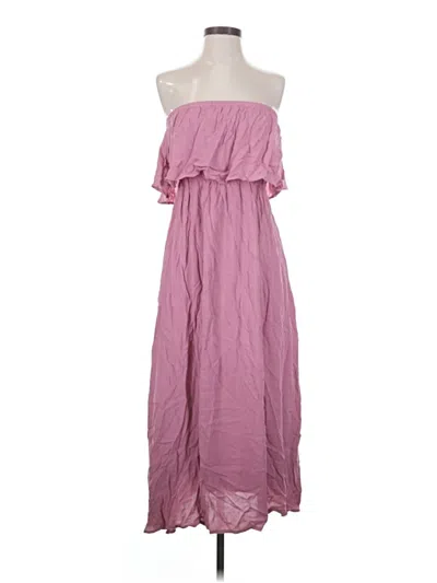 Pre-owned Zenana Casual Dress In Pink