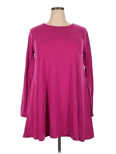 Pre-owned Zenana Casual Dress In Pink