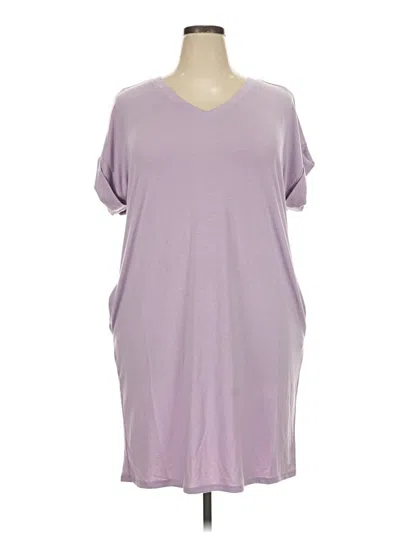 Pre-owned Zenana Casual Dress In Purple
