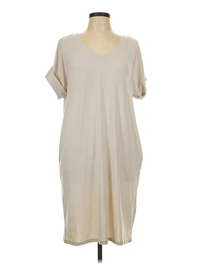 Pre-owned Zenana Casual Dress In Tan