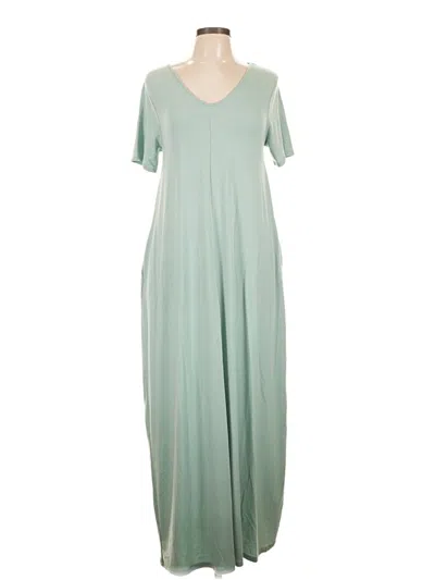 Pre-owned Zenana Casual Dress In Teal