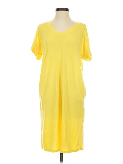 Pre-owned Zenana Casual Dress In Yellow