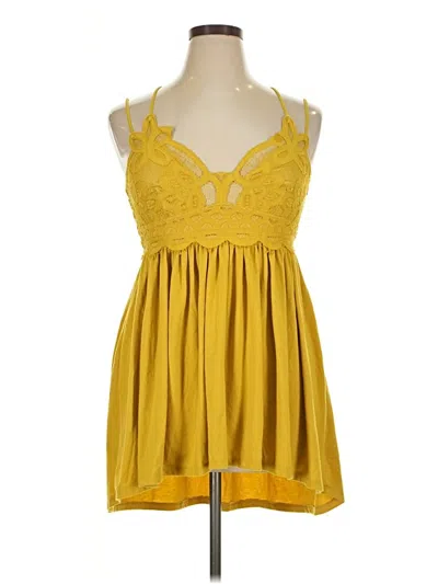 Pre-owned Zenana Casual Dress In Yellow