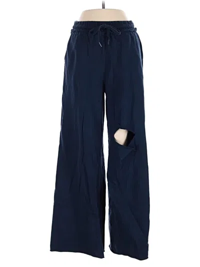 Pre-owned Zenana Casual Pants In Blue