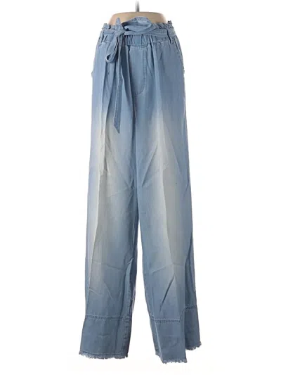 Pre-owned Zenana Casual Pants In Blue