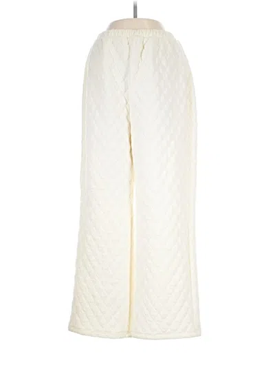 Pre-owned Zenana Casual Pants In White