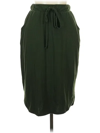 Pre-owned Zenana Casual Skirt In Green