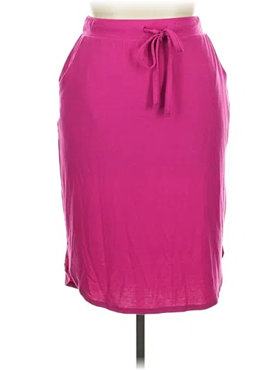 Pre-owned Zenana Casual Skirt In Pink