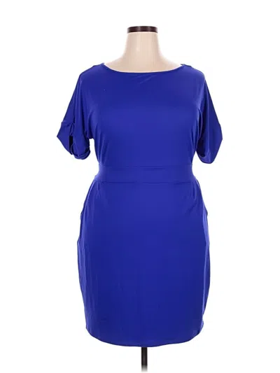 Pre-owned Zenana Cocktail Dress In Blue