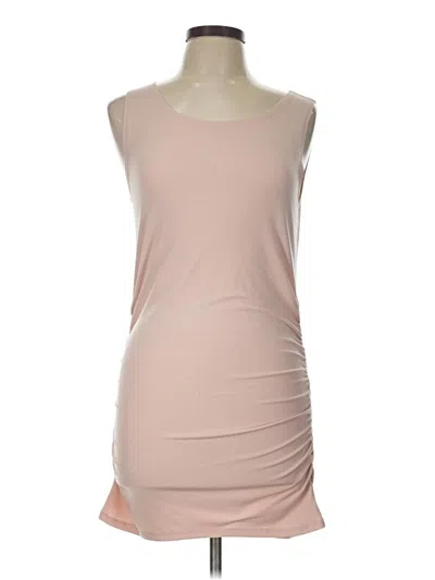Pre-owned Zenana Cocktail Dress In Tan