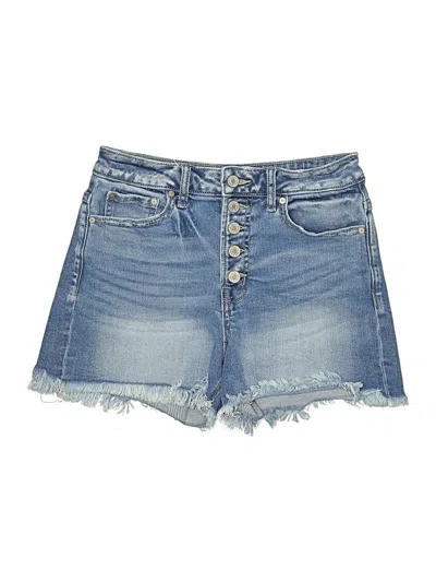 Pre-owned Zenana Denim Shorts In Blue