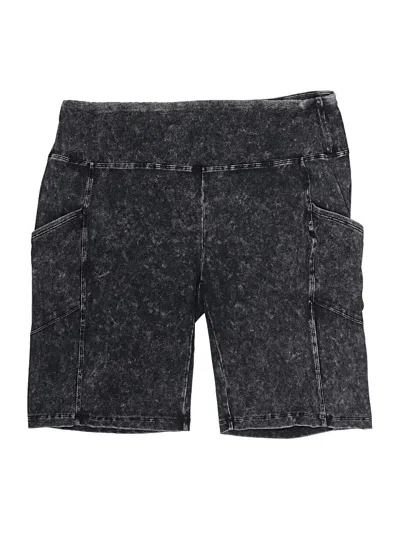 Pre-owned Zenana Denim Shorts In Gray