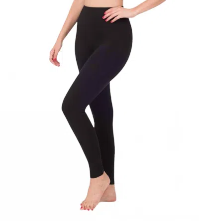 Zenana Elisha Full Length Leggings - Plus In Black