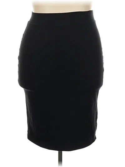 Pre-owned Zenana Formal Skirt In Black