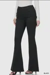 Zenana High Rise Flare Jeans In Black In Black