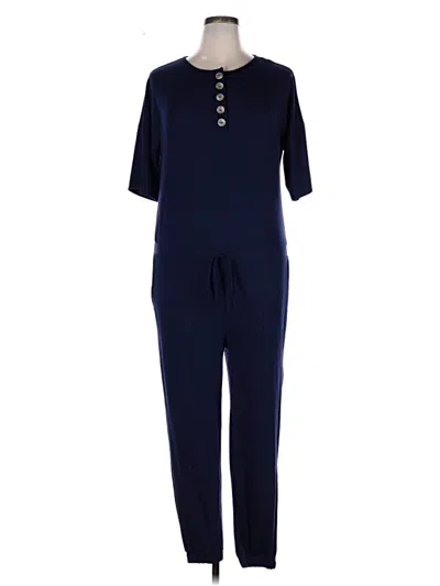 Pre-owned Zenana Jumpsuit In Blue