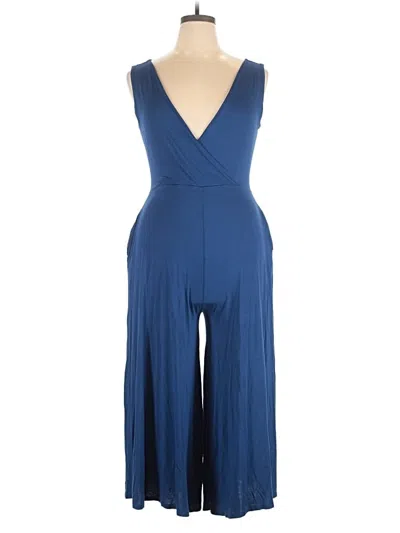 Pre-owned Zenana Jumpsuit In Blue