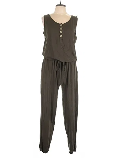 Pre-owned Zenana Jumpsuit In Brown