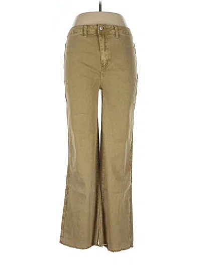 Pre-owned Zenana Khaki Pant In Gold