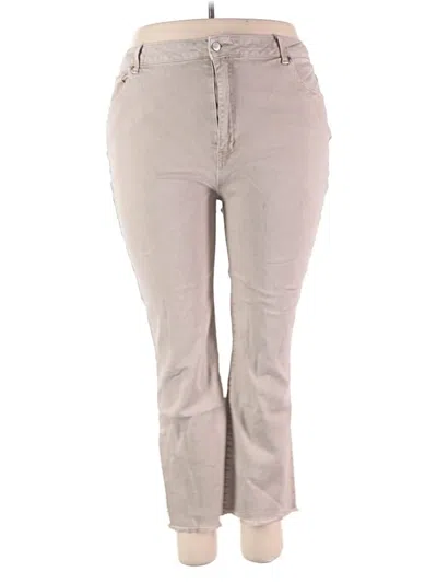 Pre-owned Zenana Khaki Pant In Gray