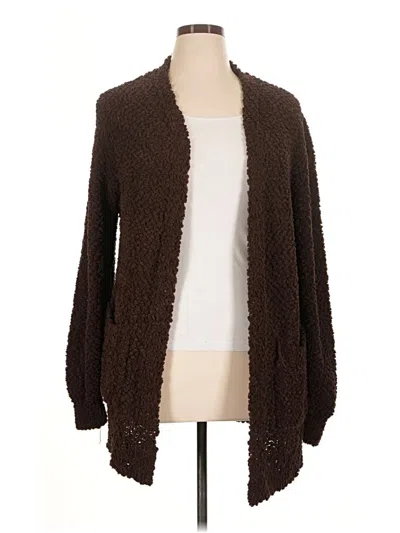 Pre-owned Zenana Kimono In Brown