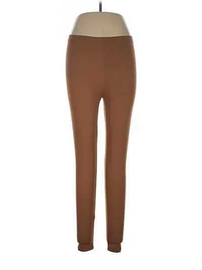 Pre-owned Zenana Leggings In Brown